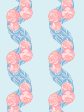 Groovy Floral Stripe  Wallpaper by Barbie™ - Baby Blue Online now