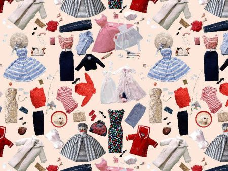 Vintage Accessories  Wallpaper by Barbie™ - Peach Online