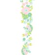 Floral Stripe  Wallpaper by Barbie™ - Green Pink For Cheap