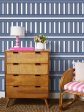 Roman Holiday Grid  Wallpaper by Barbie™ - Navy For Discount