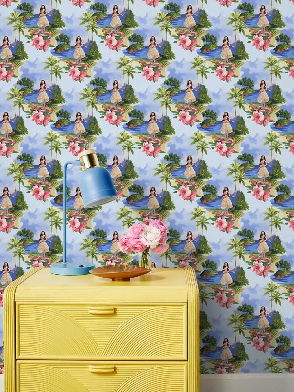 Tropical Barbie™  Wallpaper by Barbie™ - Hula Barbie™ Multi Online now