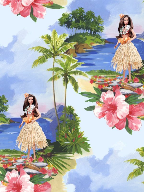 Tropical Barbie™  Wallpaper by Barbie™ - Hula Barbie™ Multi Online now