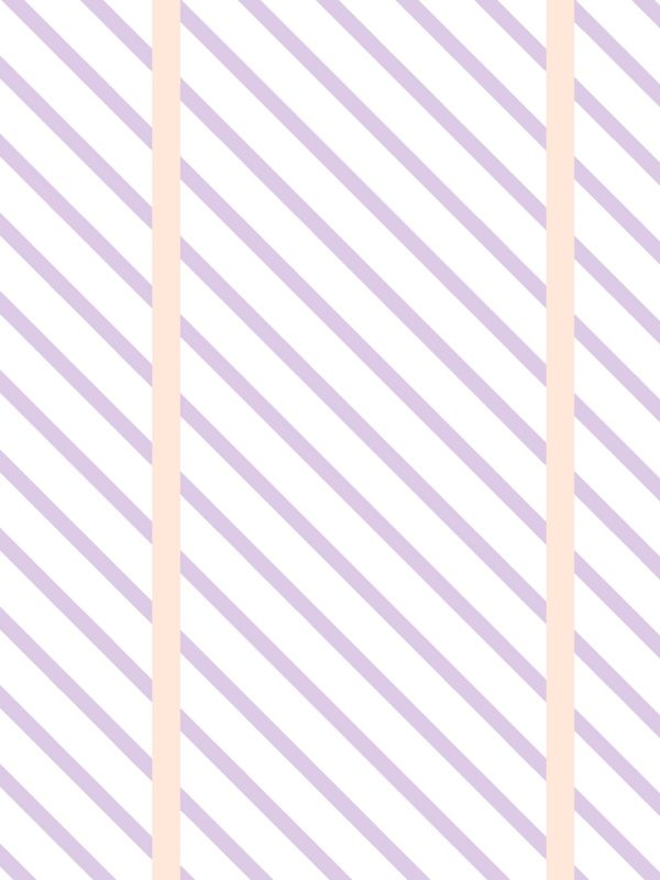 Barbie™ Dreamhouse Stripes  Wallpaper by Barbie™ - Lavender Supply