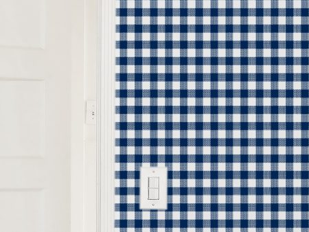 Barbie™ Gingham  Wallpaper by Barbie™ - Navy For Cheap