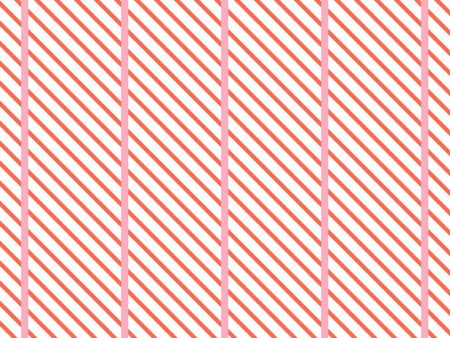 Barbie™ Dreamhouse Stripes  Wallpaper by Barbie™ - Persimmon Pink For Sale