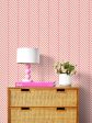 Barbie™ Dreamhouse Stripes  Wallpaper by Barbie™ - Persimmon Pink For Sale