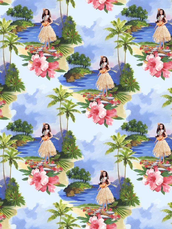 Tropical Barbie™  Wallpaper by Barbie™ - Hula Barbie™ Multi Online now