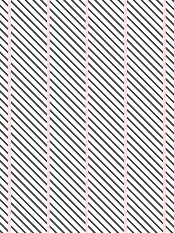 Barbie™ Dreamhouse Stripes  Wallpaper by Barbie™ - Charcoal Pink Sale