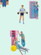 Workout Barbie™  Wallpaper by Barbie™ - Robins Egg For Discount