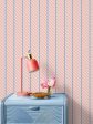 Barbie™ Dreamhouse Stripes  Wallpaper by Barbie™ - Watermelon Denim Cheap