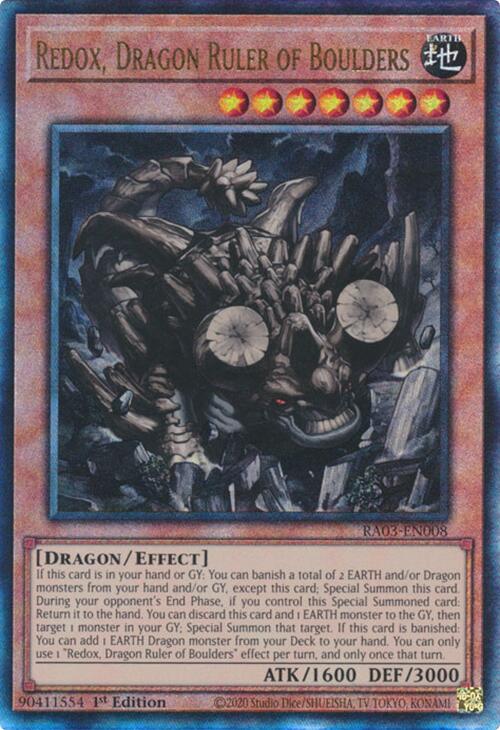 Redox, Dragon Ruler of Boulders (UTR) [RA03-EN008] Prismatic Ultimate Rare Hot on Sale