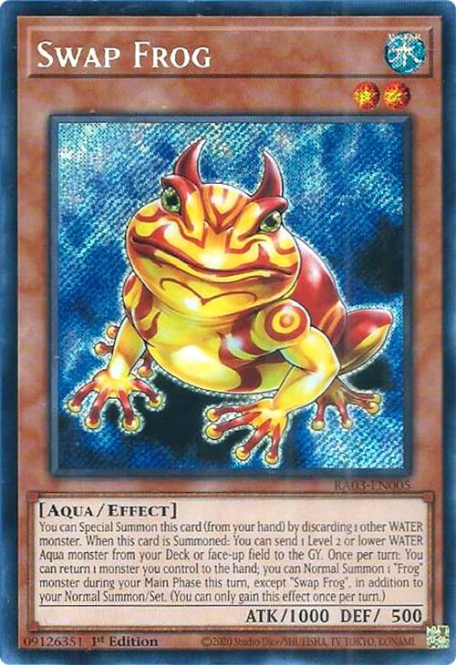 Swap Frog (Secret Rare) [RA03-EN005] Secret Rare For Sale