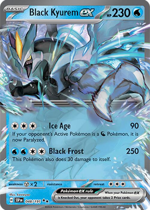 Black Kyurem ex (048 191) [Scarlet & Violet: Surging Sparks] Hot on Sale