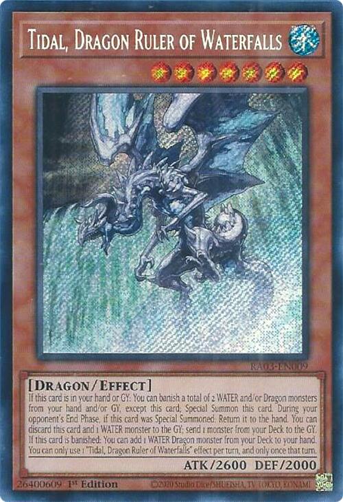 Tidal, Dragon Ruler of Waterfalls (Secret Rare) [RA03-EN009] Secret Rare Online Hot Sale