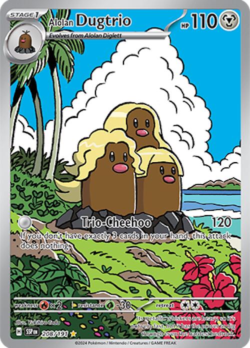 Alolan Dugtrio (208 191) [Scarlet & Violet: Surging Sparks] Online now