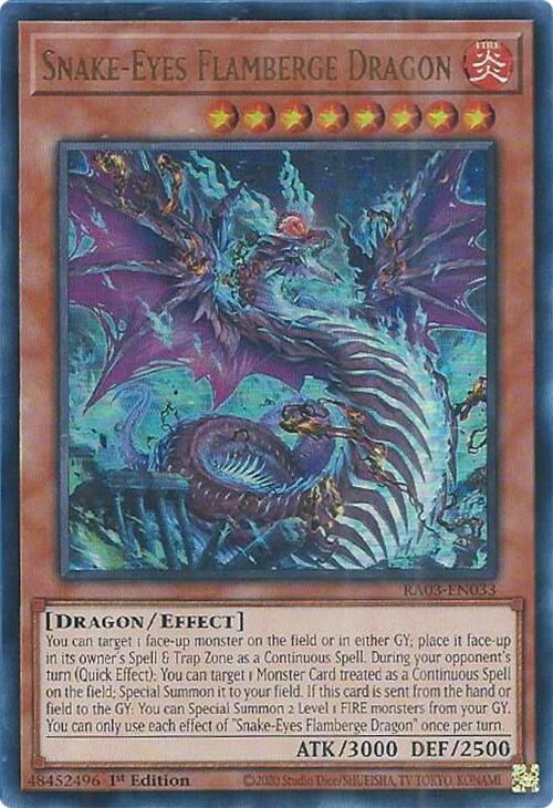 Snake-Eyes Flamberge Dragon (UR) [RA03-EN033] Ultra Rare Fashion