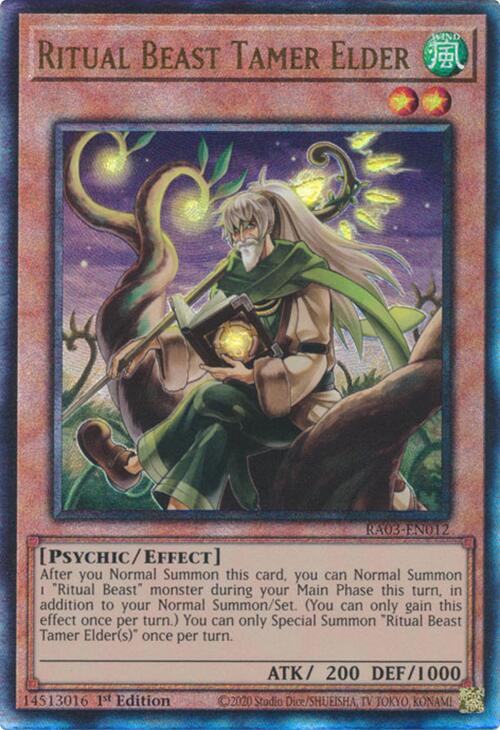 Ritual Beast Tamer Elder (UTR) [RA03-EN012] Prismatic Ultimate Rare on Sale