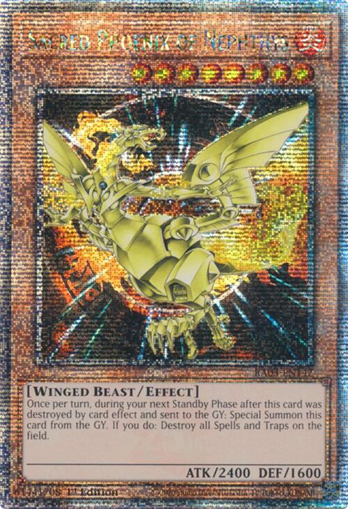 Sacred Phoenix of Nephthys (Quarter Century Secret Rare) [RA03-EN147] Quarter Century Secret Rare Discount