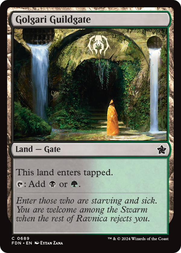 Golgari Guildgate [Foundations] For Discount